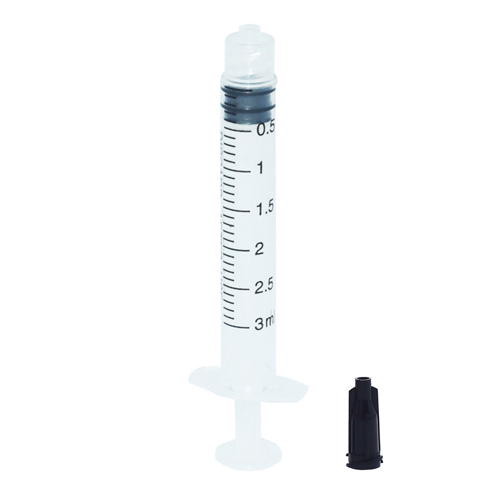 Syringe Tip Cap, Luer Lock, Black 50-pcs