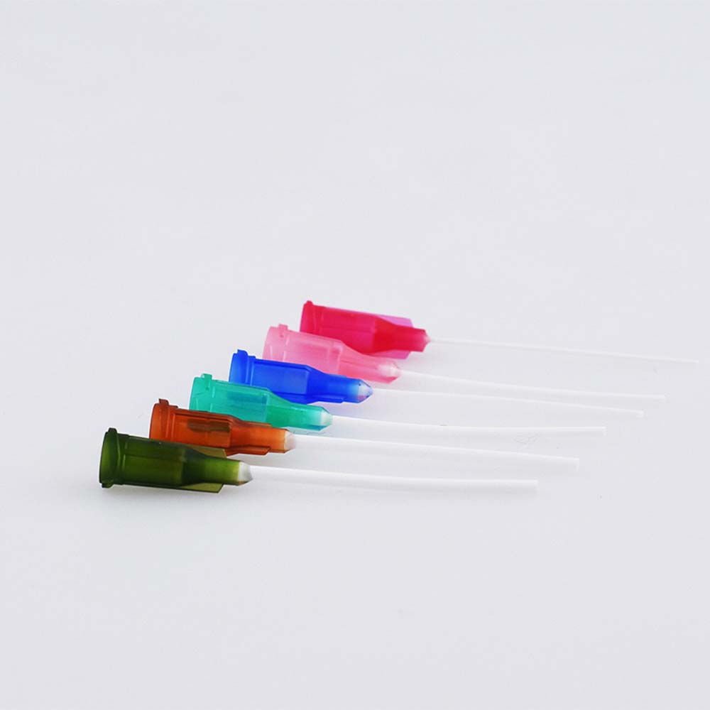 Glue Dispensing Needle 14G~25G PP Flexible Needle ,Needle Tube Length  12.7mm 0.5 Inch 100 PCS 